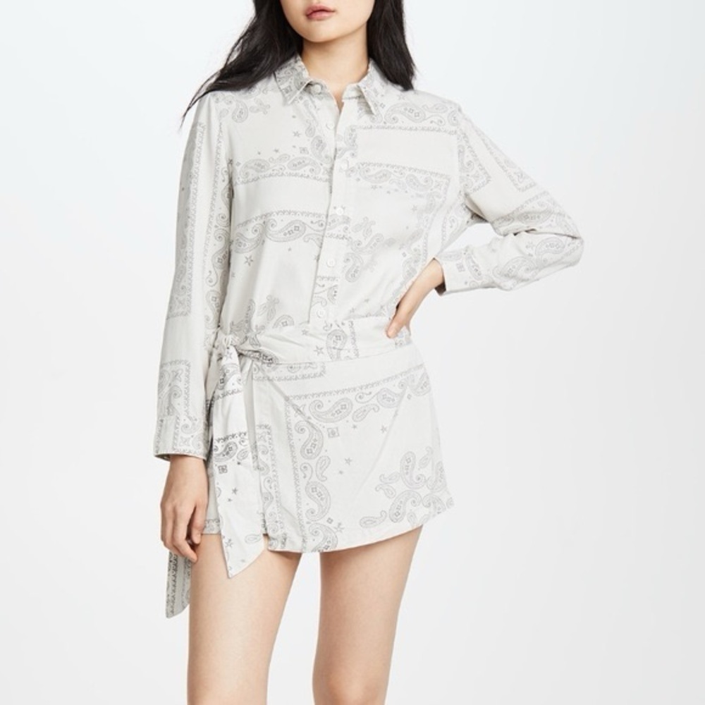 NWT PAM & GELA Bandana Print Romper in Sands Size Small